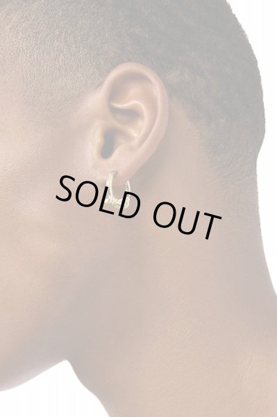 画像4: DIESEL Dx1566710 jewel Gold-Tone Stainless Steel Hoop Earring ディーゼル  ジュエル ピアス (4)