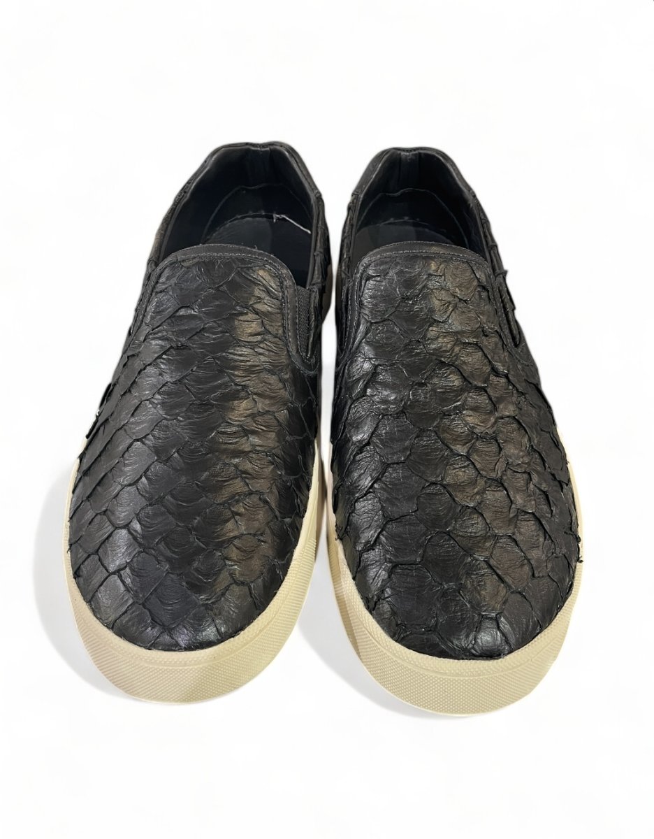 画像2: OSKLEN MEN'S  オスクレン フィッシュレザー スリッポンスニーカー (2)