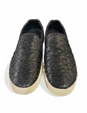 画像2: OSKLEN MEN'S  オスクレン フィッシュレザー スリッポンスニーカー (2)