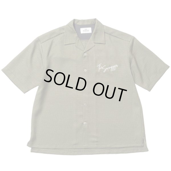 画像1: THE SWINGGGR  OPEN SHIRT, GREEN CHECK (1)