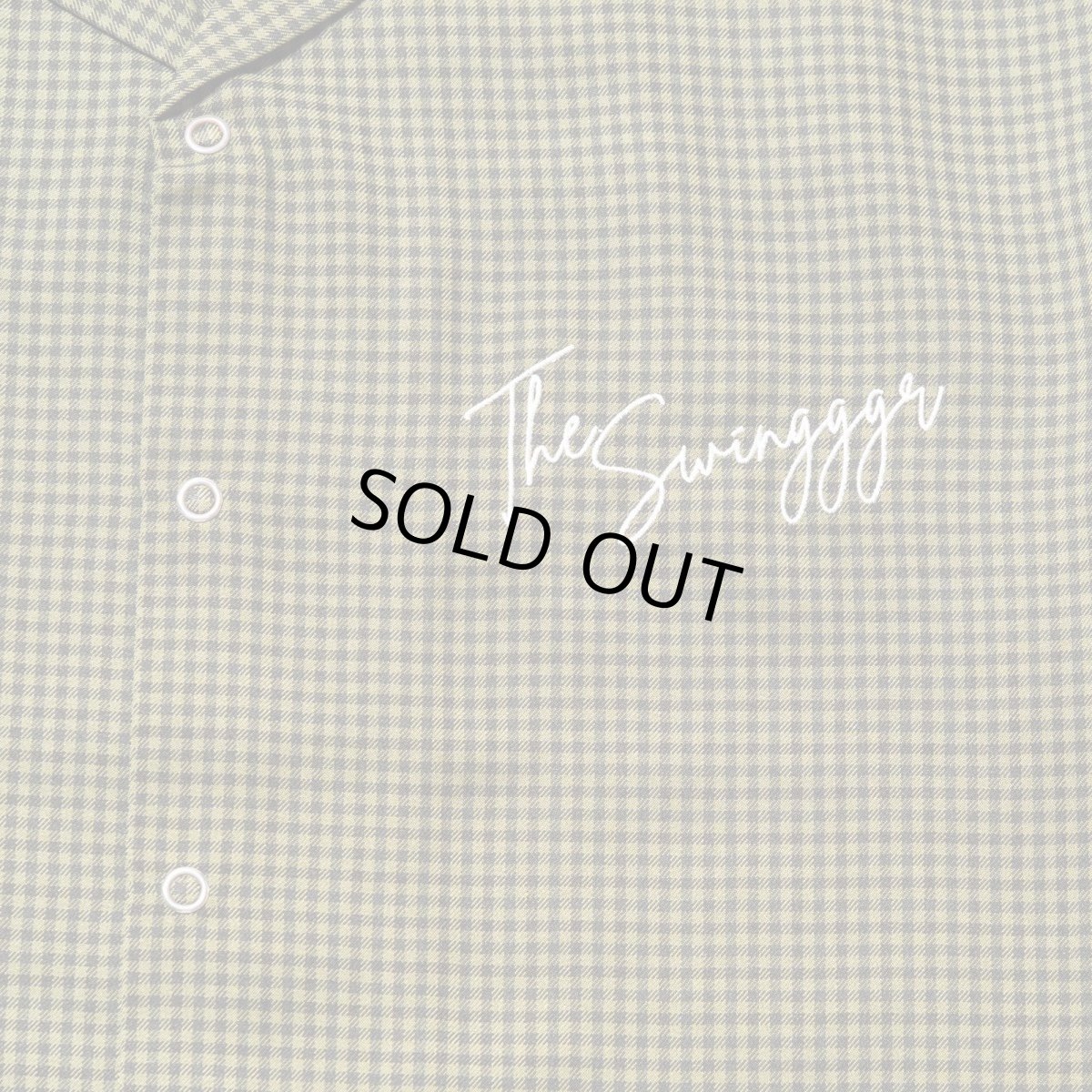 画像9: THE SWINGGGR  OPEN SHIRT, GREEN CHECK (9)