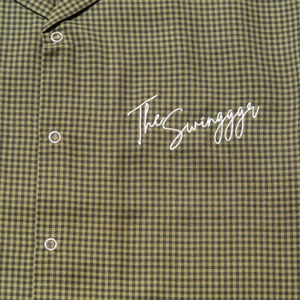 画像9: THE SWINGGGR  OPEN SHIRT, GREEN CHECK (9)