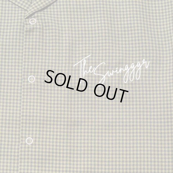画像9: THE SWINGGGR  OPEN SHIRT, GREEN CHECK (9)