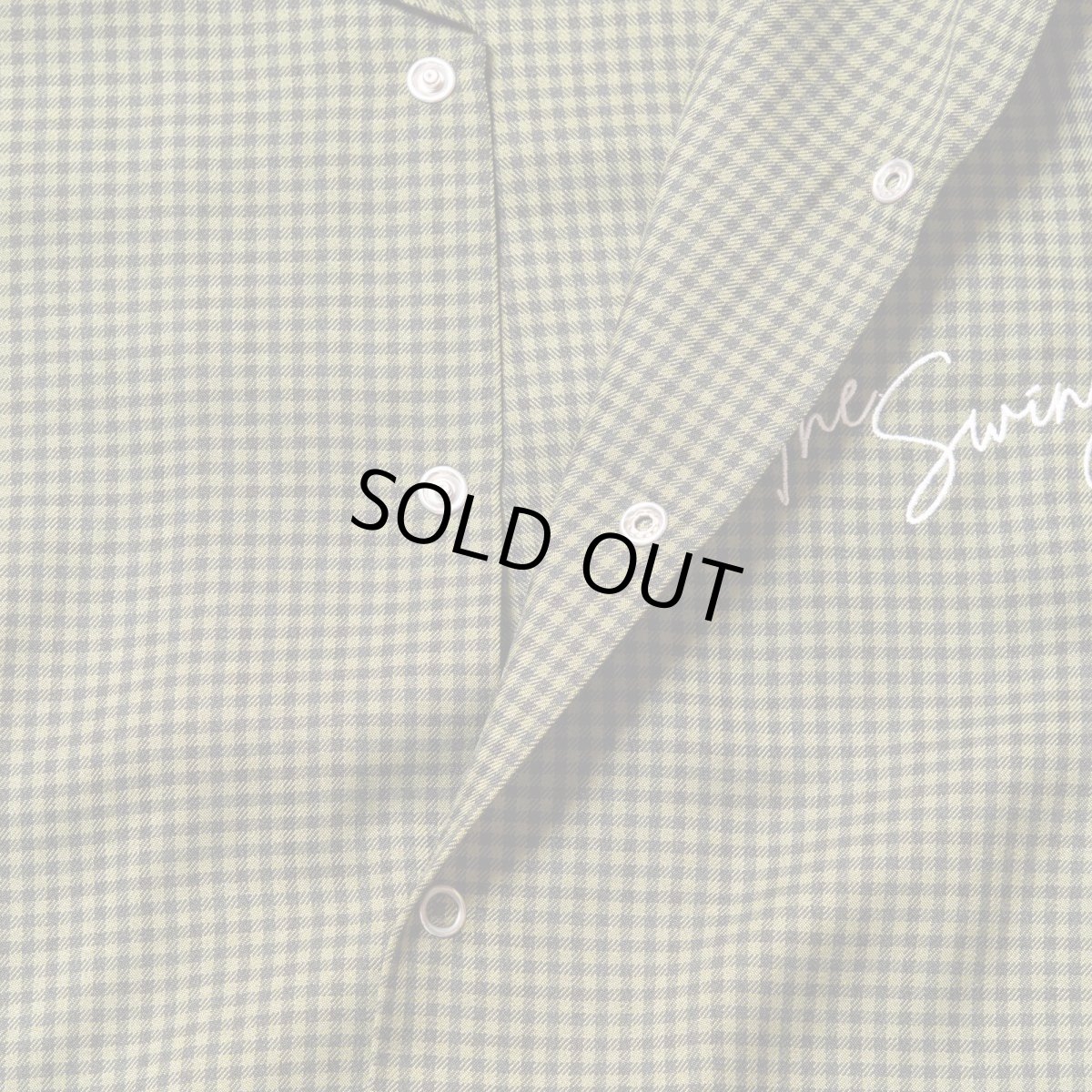 画像6: THE SWINGGGR  OPEN SHIRT, GREEN CHECK (6)
