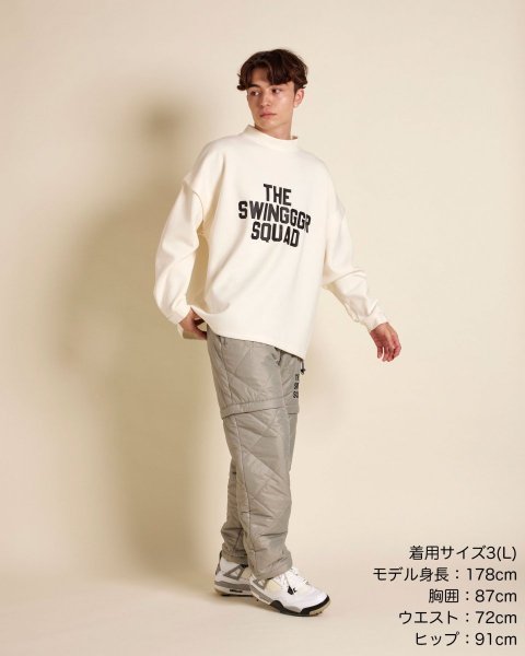 画像9: THE SWINGGGR PUNCH MOCK NECK - B, WHITE (9)