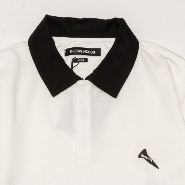 画像6: THE SWINGGGR　SWITCHING JAGUARD LONG POLO, WHITE (6)