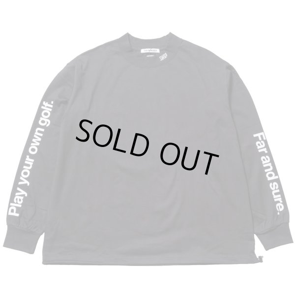 画像1: THE SWINGGGR　MOCK NECK L/TEE - B, BLACK (1)
