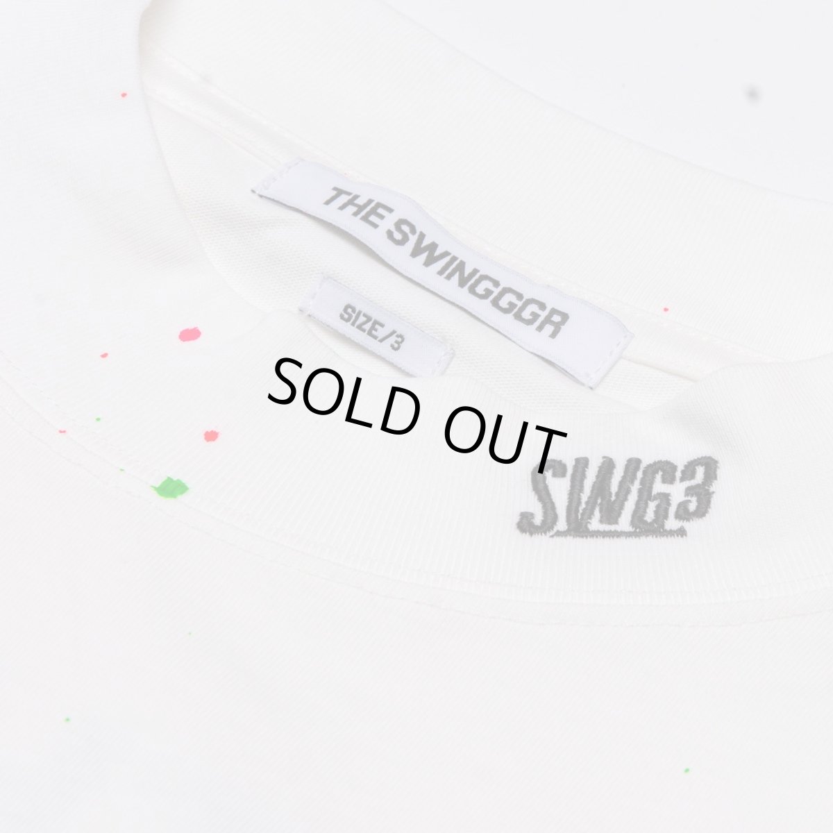 画像8: THE SWINGGGR　MOCK NECK L/TEE - B, PAINTED, WHITE (8)