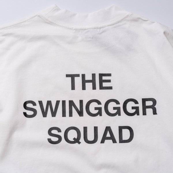 画像4: THE SWINGGGR MOCK NECK L/TEE - B, WHITE (4)
