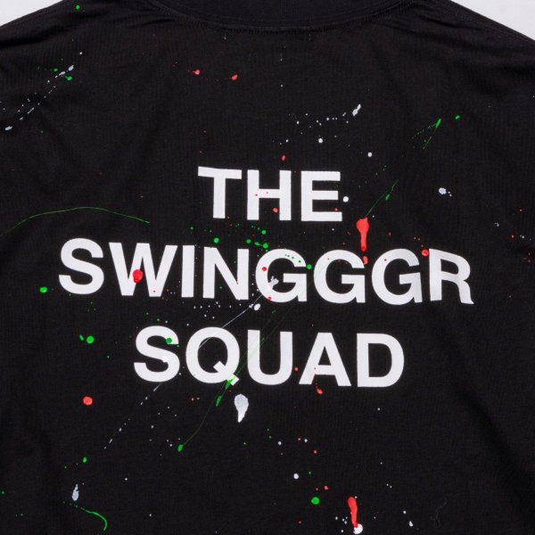 画像5: THE SWINGGGR MOCK NECK L/TEE - B, PAINTED, BLACK (5)