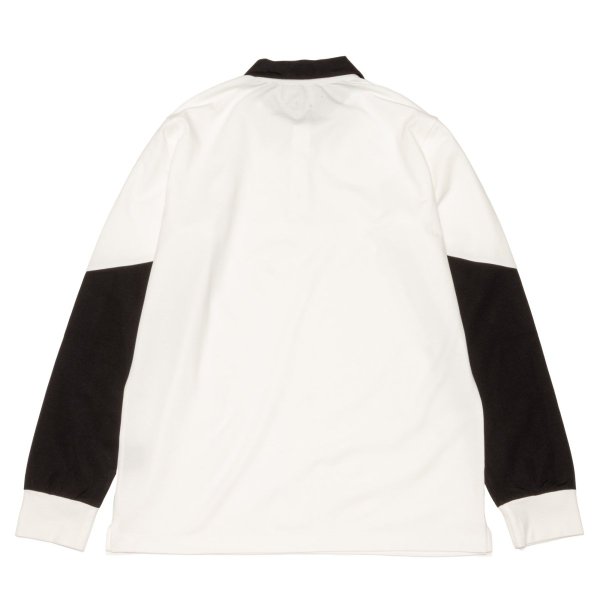 画像2: THE SWINGGGR　SWITCHING JAGUARD LONG POLO, WHITE (2)