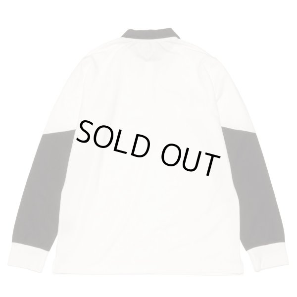 画像2: THE SWINGGGR　SWITCHING JAGUARD LONG POLO, WHITE (2)