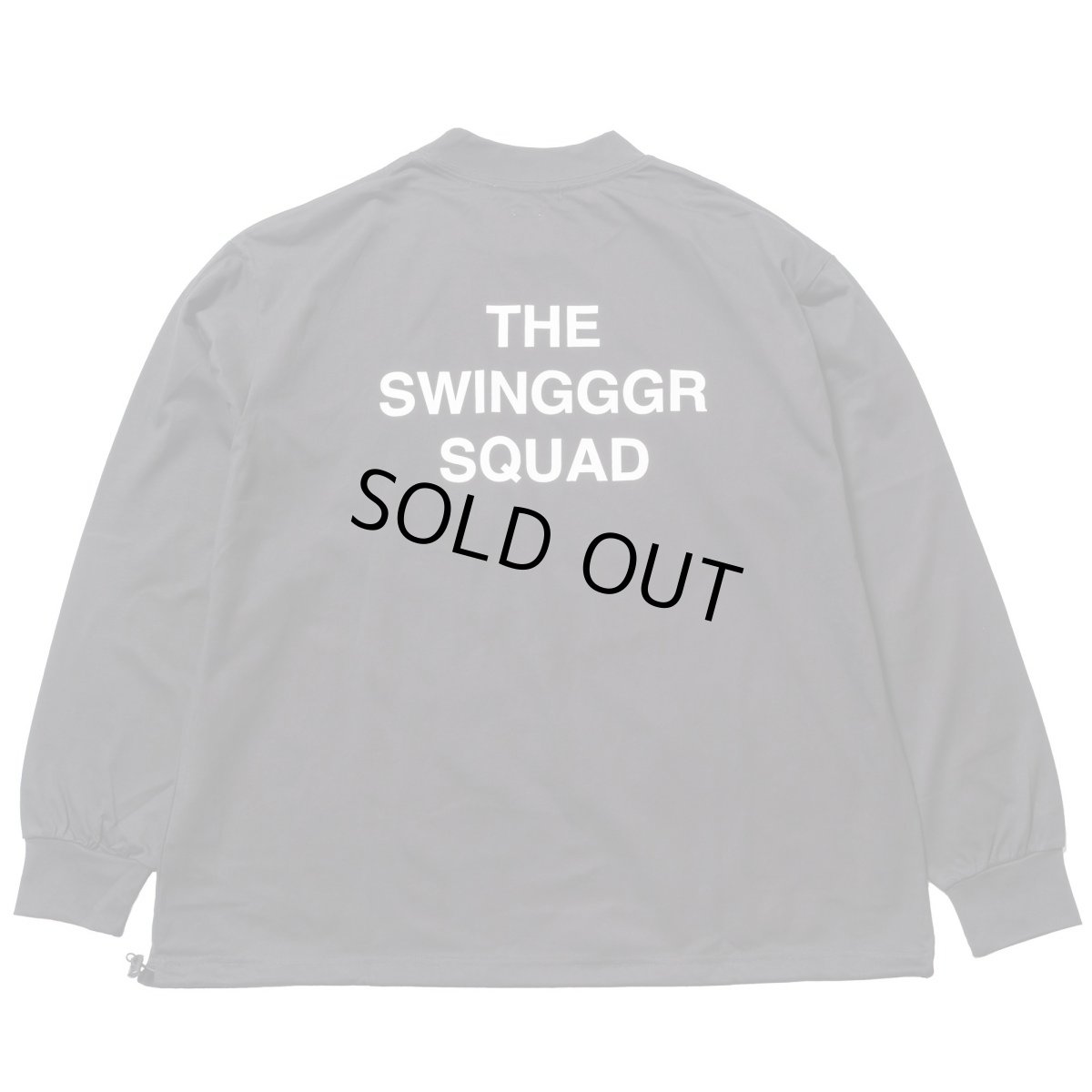 画像2: THE SWINGGGR　MOCK NECK L/TEE - B, BLACK (2)