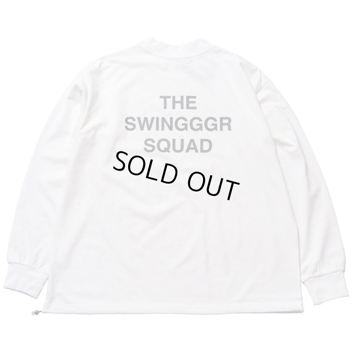 画像2: THE SWINGGGR　MOCK NECK L/TEE - B, WHITE (2)