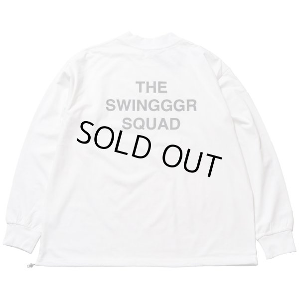画像2: THE SWINGGGR　MOCK NECK L/TEE - B, WHITE (2)