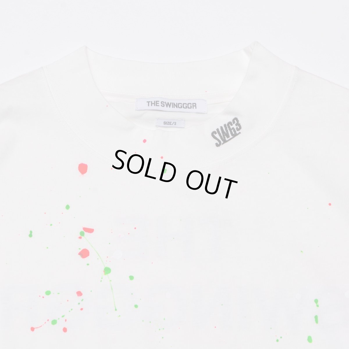 画像3: THE SWINGGGR　MOCK NECK L/TEE - B, PAINTED, WHITE (3)