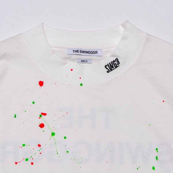 画像3: THE SWINGGGR　MOCK NECK L/TEE - B, PAINTED, WHITE (3)