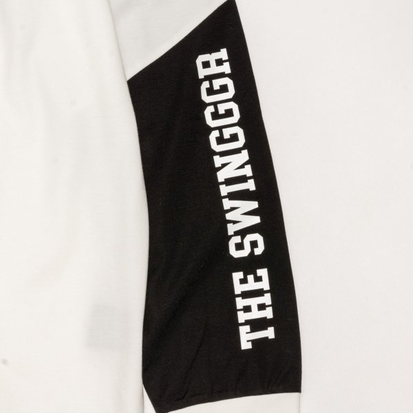 画像4: THE SWINGGGR　SWITCHING JAGUARD LONG POLO, WHITE (4)