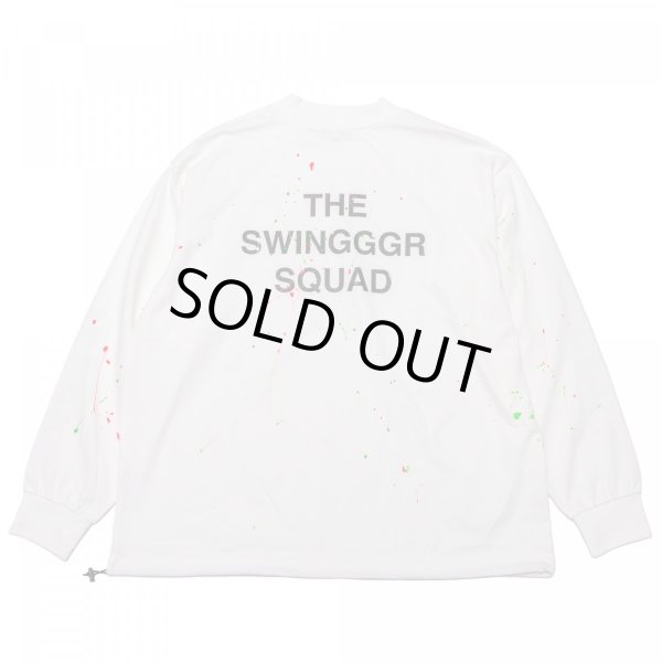 画像2: THE SWINGGGR　MOCK NECK L/TEE - B, PAINTED, WHITE (2)