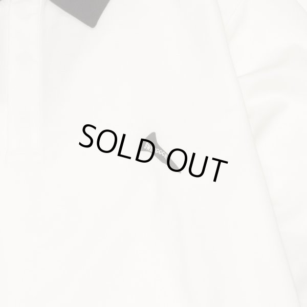 画像5: THE SWINGGGR　SWITCHING JAGUARD LONG POLO, WHITE (5)