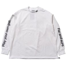 画像1: THE SWINGGGR　MOCK NECK L/TEE - B, WHITE (1)