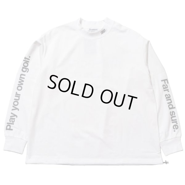 画像1: THE SWINGGGR　MOCK NECK L/TEE - B, WHITE (1)