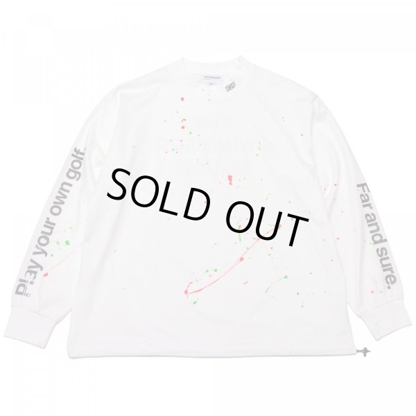 画像1: THE SWINGGGR　MOCK NECK L/TEE - B, PAINTED, WHITE (1)