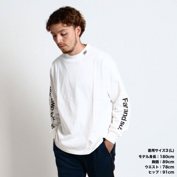 画像8: THE SWINGGGR MOCK NECK L/TEE - B, WHITE (8)