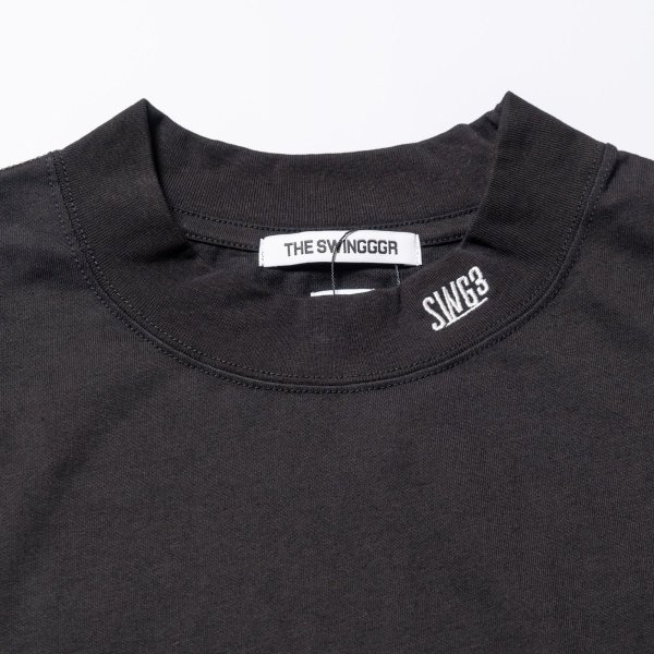 画像7: THE SWINGGGR MOCK NECK L/TEE - B, BLACK (7)