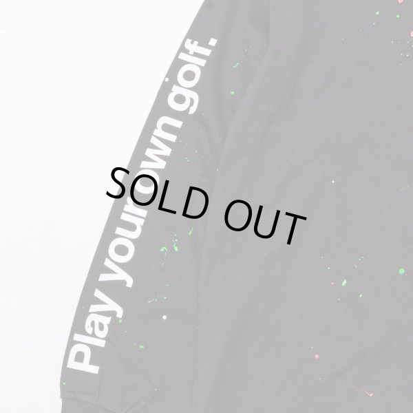 画像4: THE SWINGGGR　MOCK NECK L/TEE - B, PAINTED, BLACK (4)