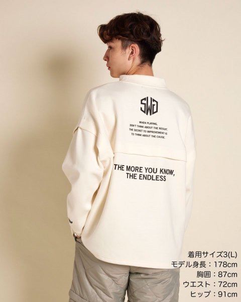 画像10: THE SWINGGGR PUNCH MOCK NECK - B, WHITE (10)