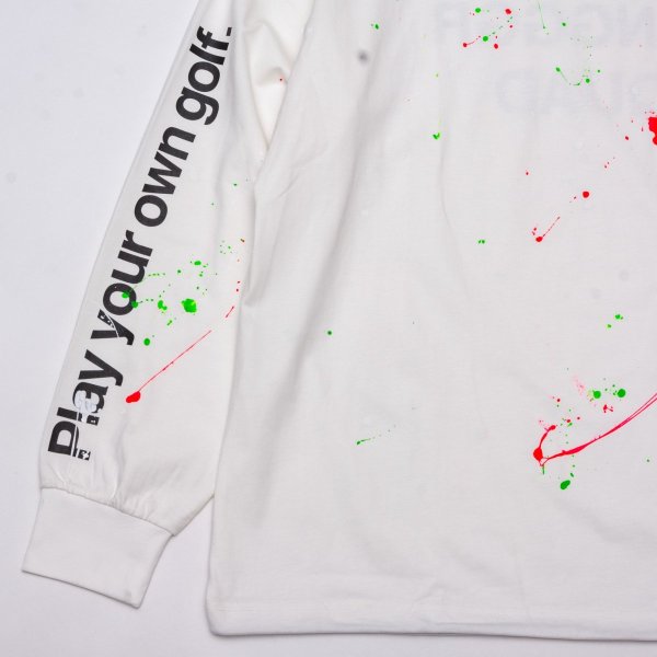 画像4: THE SWINGGGR　MOCK NECK L/TEE - B, PAINTED, WHITE (4)