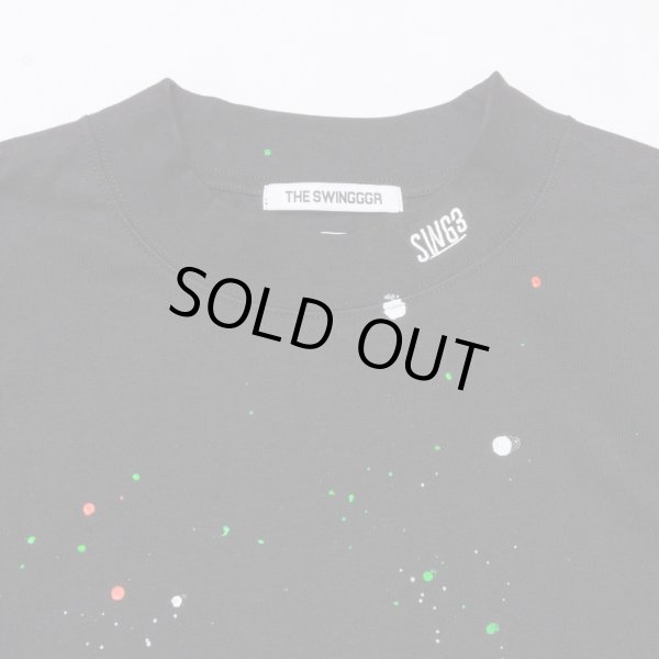 画像8: THE SWINGGGR　MOCK NECK L/TEE - B, PAINTED, BLACK (8)