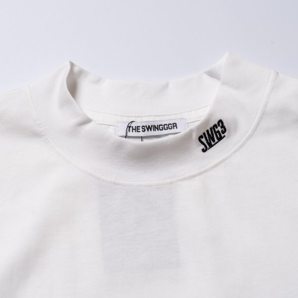 画像7: THE SWINGGGR MOCK NECK L/TEE - B, WHITE (7)