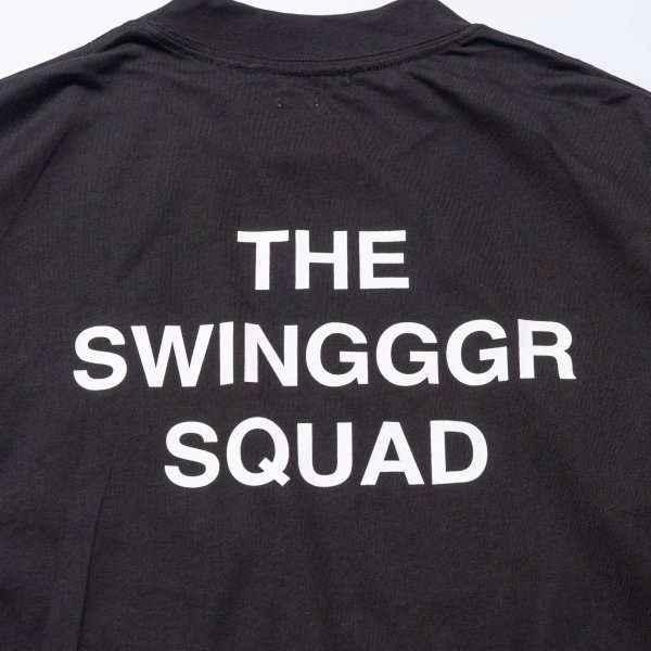 画像4: THE SWINGGGR MOCK NECK L/TEE - B, BLACK (4)