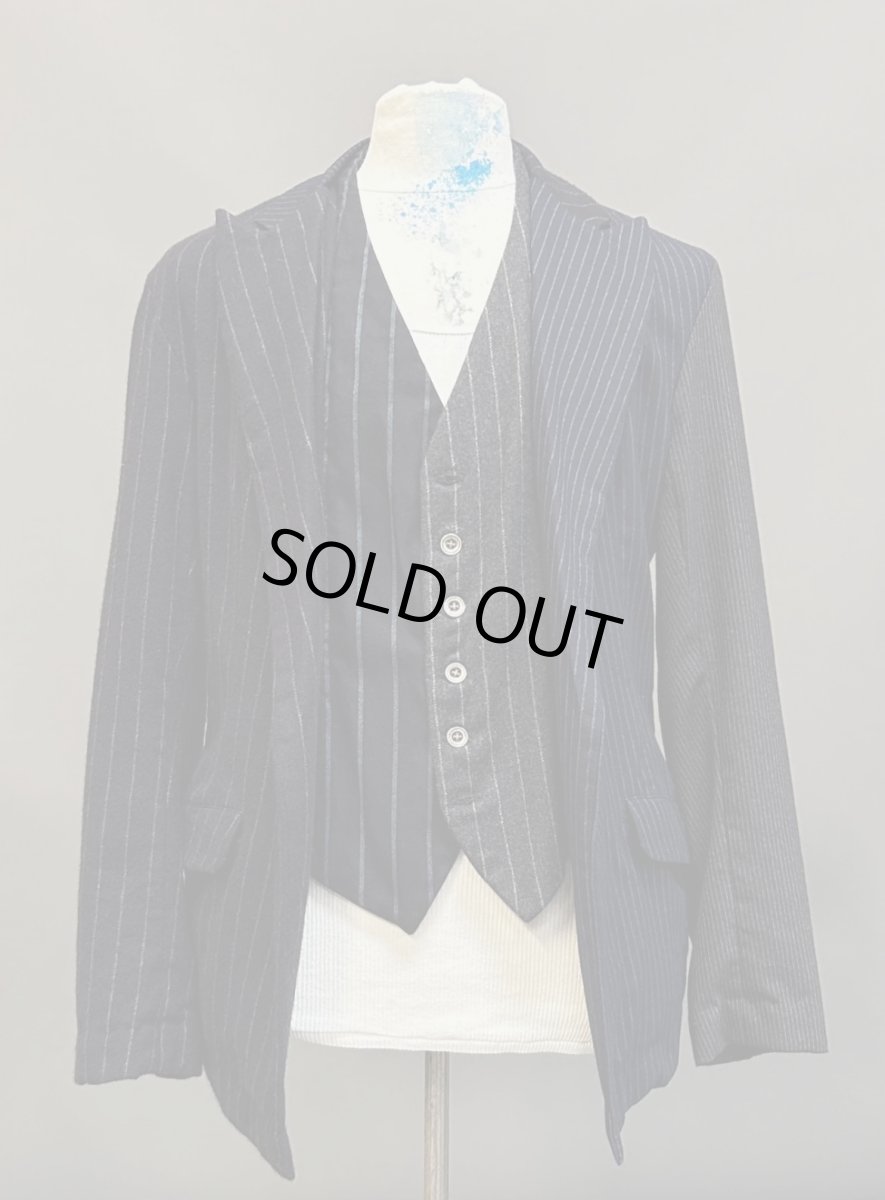画像1: Greg Lauren MIXED PINSTRIPE OLIVER (1)