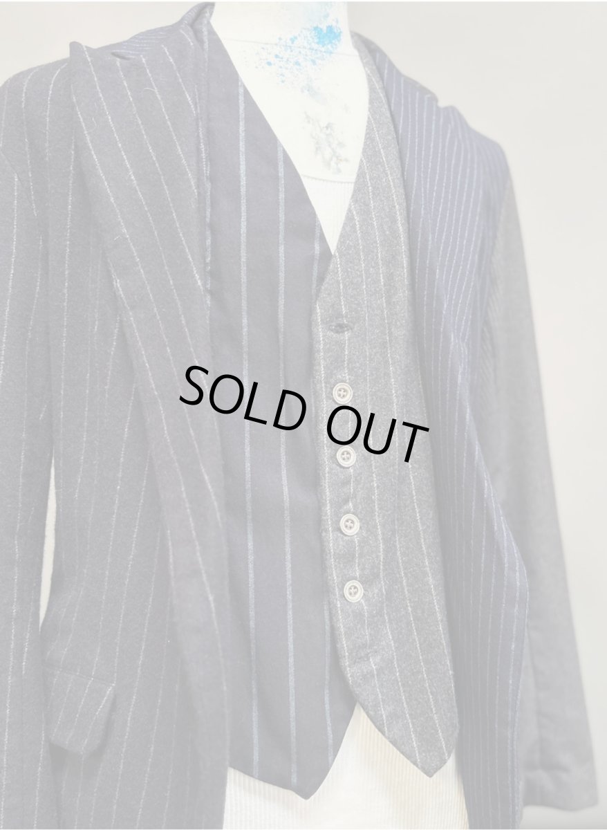 画像2: Greg Lauren MIXED PINSTRIPE OLIVER (2)