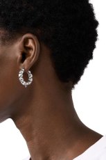 画像4: DIESEL DxDl1357  jewel Sterling Silver Hoop Earring (4)