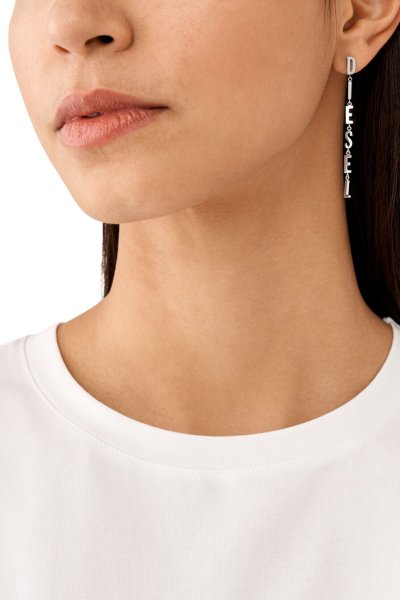 画像4: DIESEL Dx1488 Stainless steel drop earrings (4)