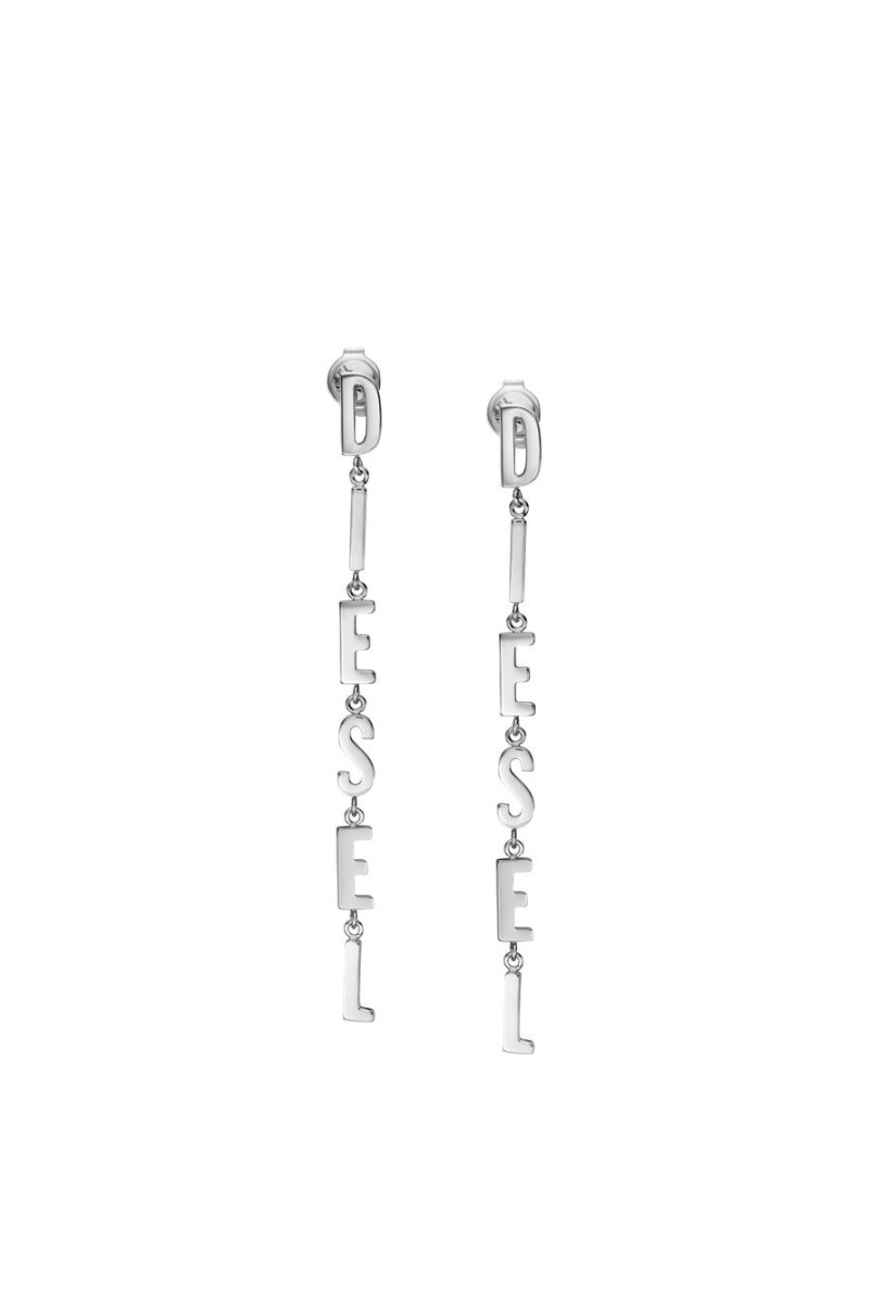 画像1: DIESEL Dx1488　Stainless steel drop earrings (1)