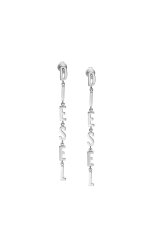 画像1: DIESEL Dx1488　Stainless steel drop earrings (1)
