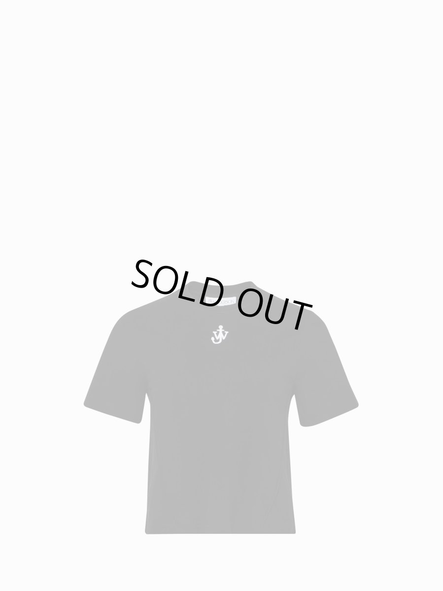 画像1: JW Anderson　アンカーロゴ クロップド パネル Tシャツ (1)