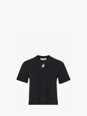 画像1: JW Anderson　アンカーロゴ クロップド パネル Tシャツ (1)