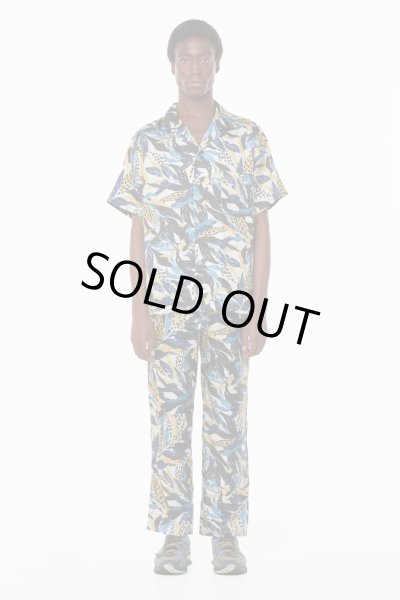 画像2: BANANATIME HAWAIIAN 2 SHIRT Seaweed Ecrublue (2)