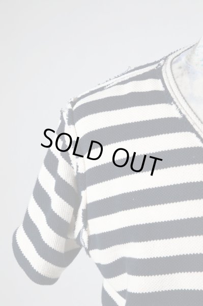 画像7: Greg Lauren SPLIT STRIPED TEE (7)