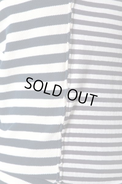 画像8: Greg Lauren SPLIT STRIPED TEE (8)