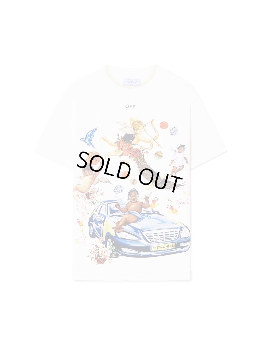 画像1: Off-White™ white car fresco t-shirt (1)
