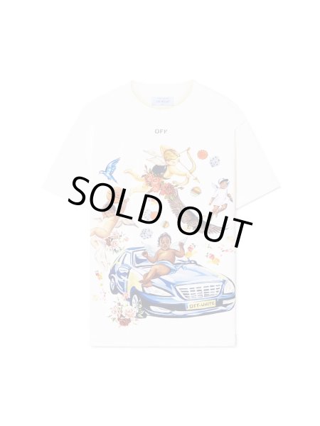 画像1: Off-White™ white car fresco t-shirt (1)