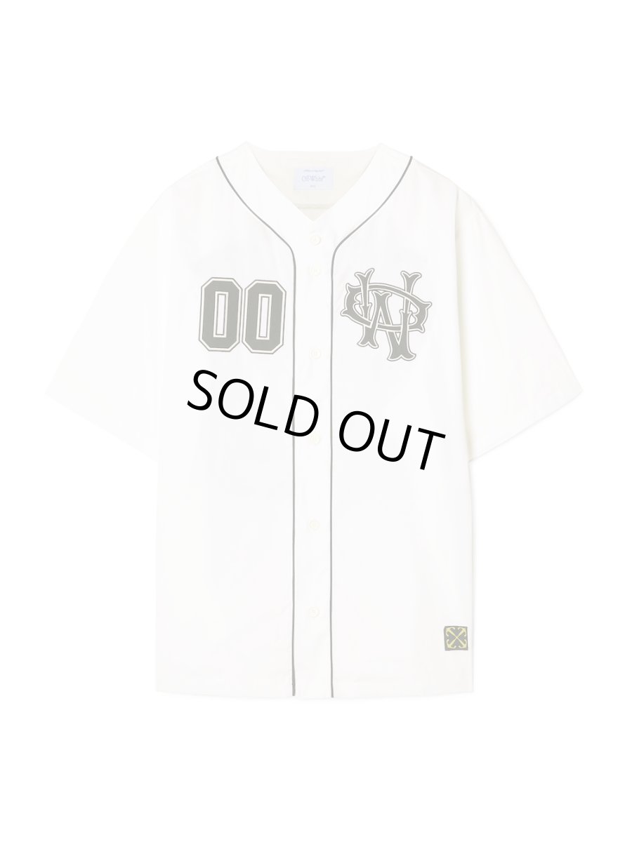 画像1: Off-White™ white 00 baseball shirt (1)
