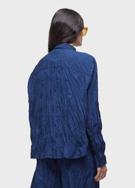 画像2: OSKLEN シワ加工トリコラインシャツ (2)